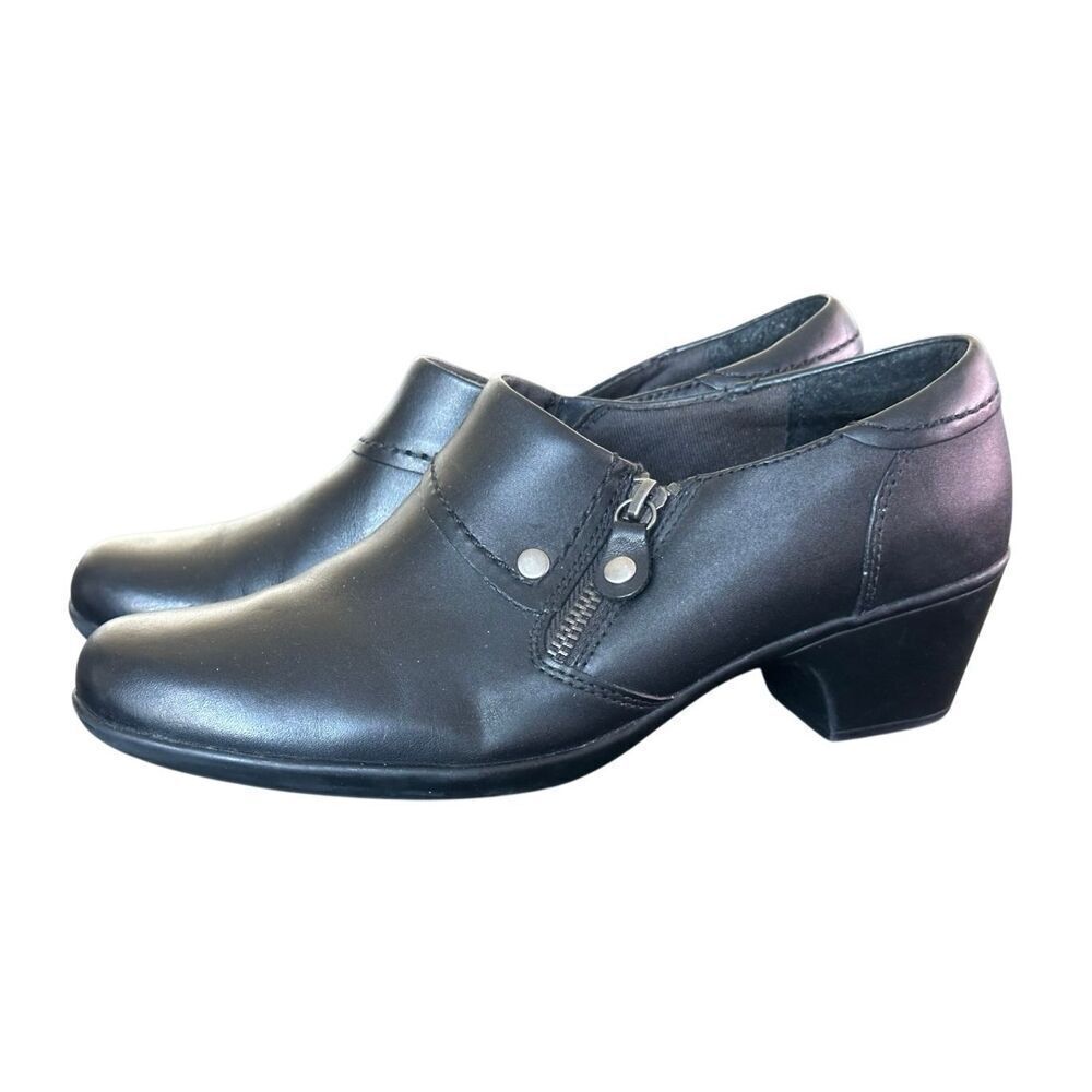 Clark’s Bendables Black Leather Shooties Side 10